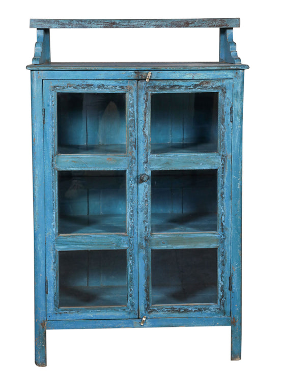 [[Turquoise vintage glass cabinet///Armoire vitrée vintage turquoise]]