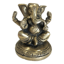  [[Small brass Ganesh statue///Petite statue de Ganesh en laiton]]