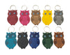 [[Evil eye leather owl key chain///Porte-clés en cuir mauvais œil en forme d'hibou]]