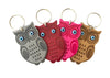 [[Evil eye leather owl key chain///Porte-clés en cuir mauvais œil en forme d'hibou]]