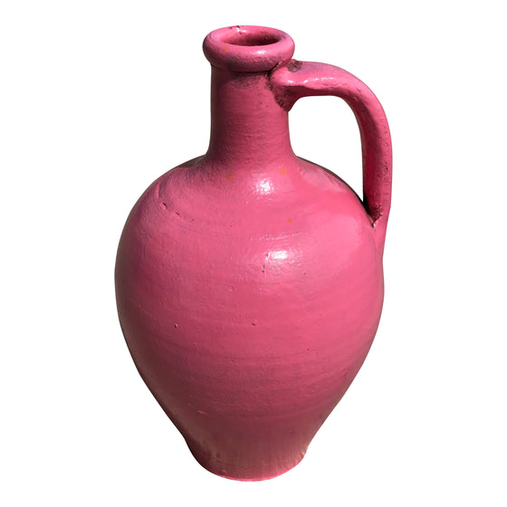 [[Pink handmade turkish terracotta pot///Pot en terre cuite rose turque fait à la main]]