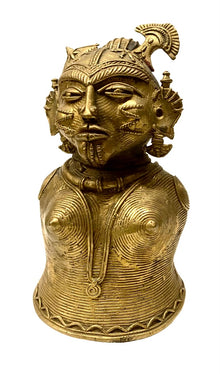  [[Bastar tribal art brass figure///Figurine en laiton de l'art tribal Bastar]]