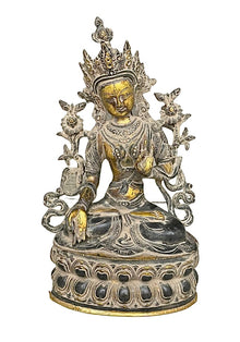  [[Antique grey and gold brass Tara///Tara en laiton gris et or antique]]